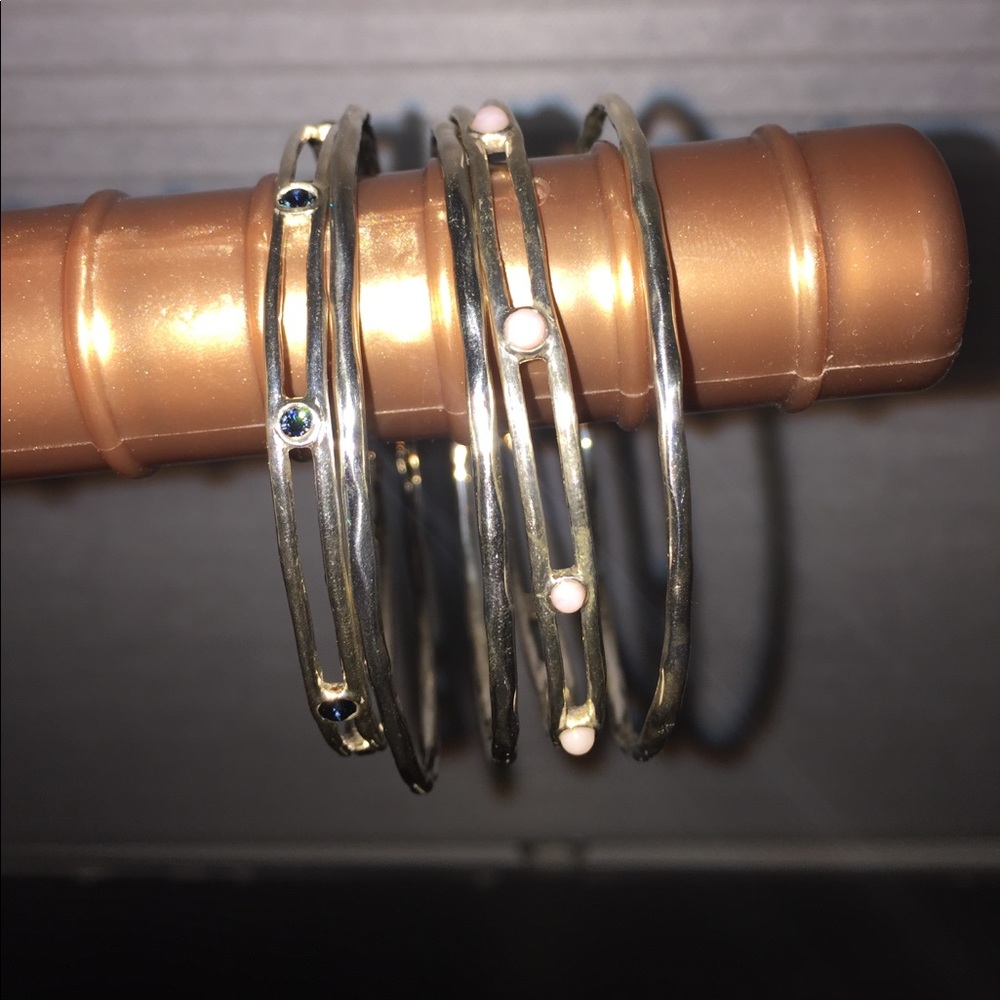 5 Set Sterling Silver Bangles - image 6